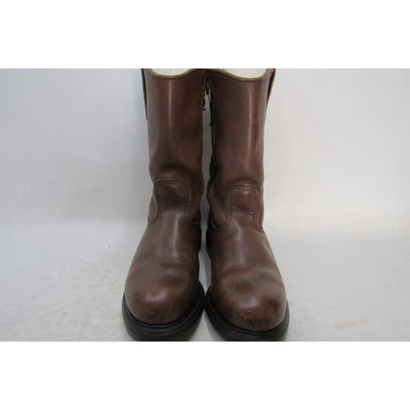 Red Wing Pecos Mens Size 7 EE Brown Leather Zip Steel Toe Work Cowboy Boots - Picture 5 of 11